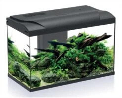 HS Aqua Aquarium Platy Bio 70 LED Zwart