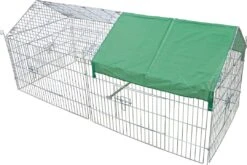Boon Draadren Puntdak Met Zonnedoek 180 X 75 X 75 Cm