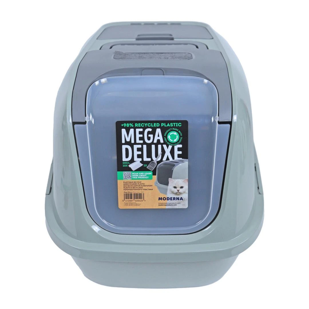 Moderna Kattenbak Mega Deluxe Recycled Olive Green - Image 2