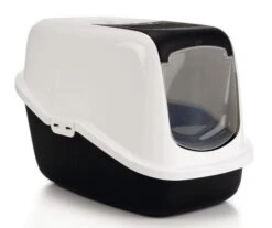 Savic Kattenbak Nestor Zwart/wit