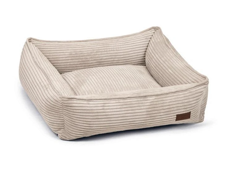 Designed By Lotte Hondenmand Ribbed Lichtgrijs