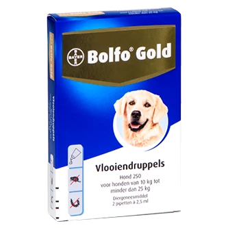 Bolfo Gold 250 Hond 2 Pipetten