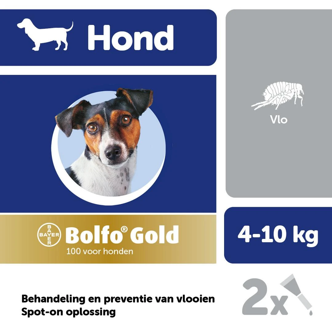 Bolfo Gold 100 Hond 2 Pipetten - Image 2
