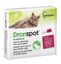 Dronspot Spot-on Ontwormingspipet Kat 5 - 8 Kg