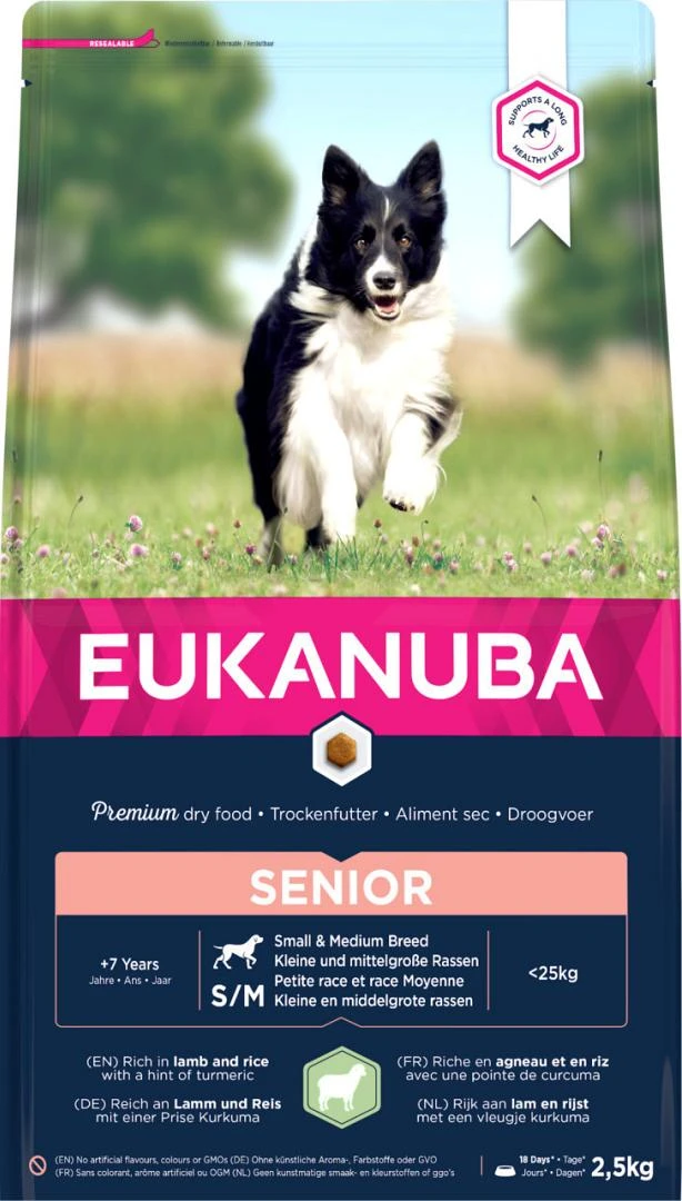 Eukanuba Hondenvoer All Breeds Mature/ Senior Lamb 2,5 Kg
