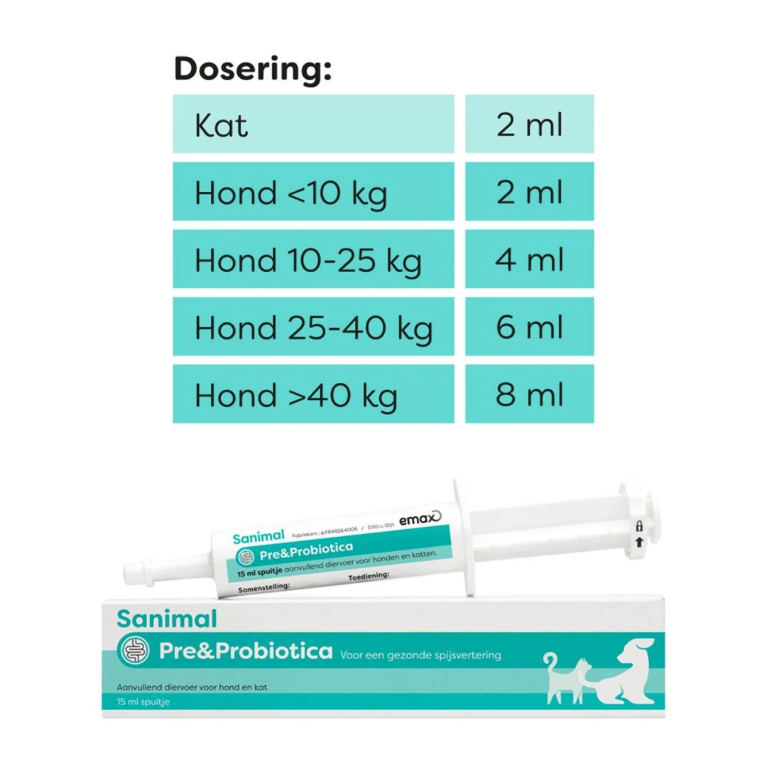 Sanimal Pre- & Probiotica 15 Ml - Image 3