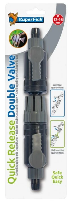 SuperFish Dubbelkraan Snelkoppeling 12 - 16 Mm