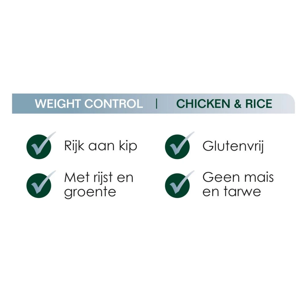 Premium Care Original Weight Control Chicken & Rice 3 Kg - Image 2