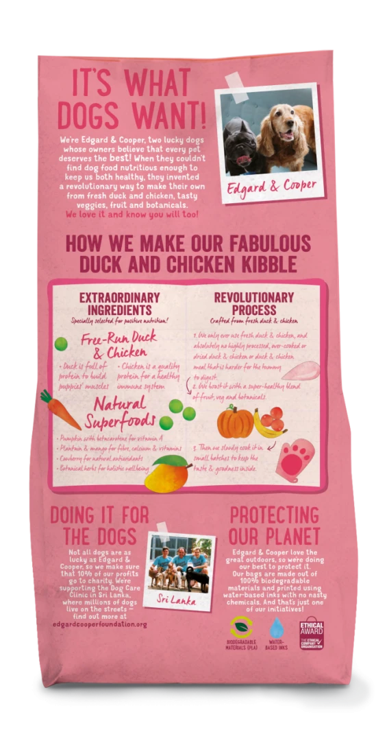 Edgard & Cooper Hondenvoer Puppy Eend En -kip 12 Kg - Image 2