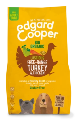 Edgard & Cooper Hondenvoer Adult Biokalkoen En -kip 2,5 Kg