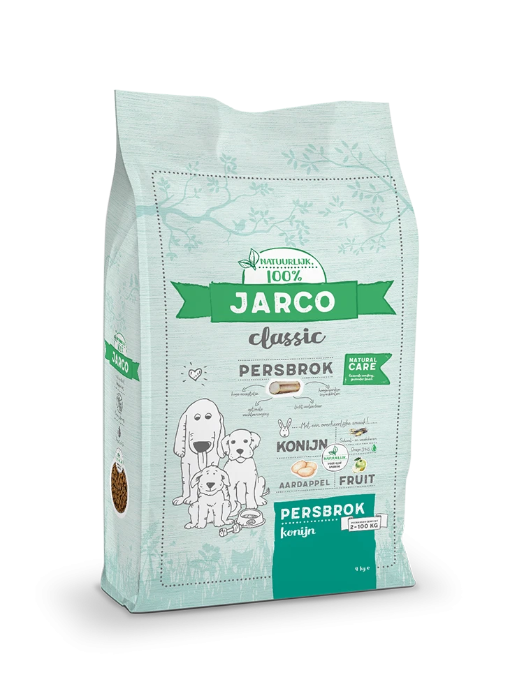 Jarco Hondenvoer Classic Persbrok Konijn 4 Kg