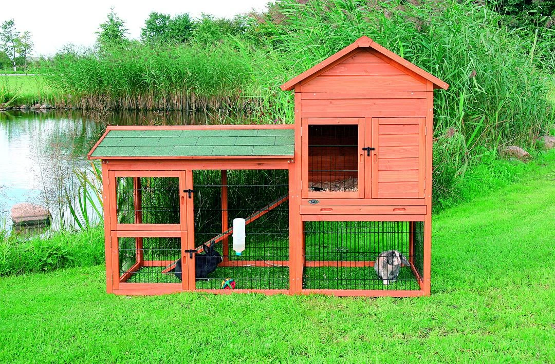 TRIXIE Natura Knaagdierhok Met Ren Bruin - Image 3