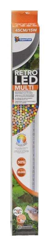 SuperFish Ledverlichting Retro Multi T8 & JT5 45 Cm/15 W