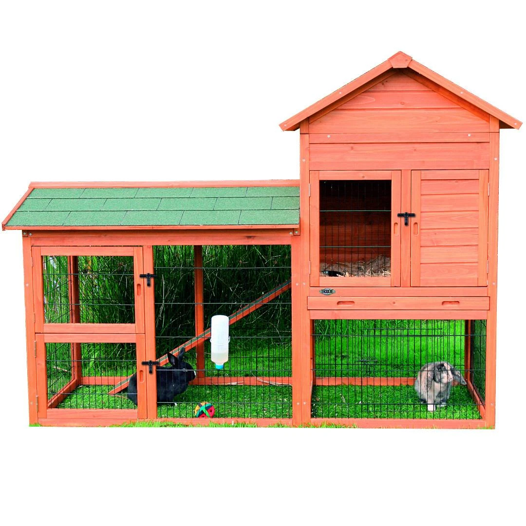 TRIXIE Natura Knaagdierhok Met Ren Bruin