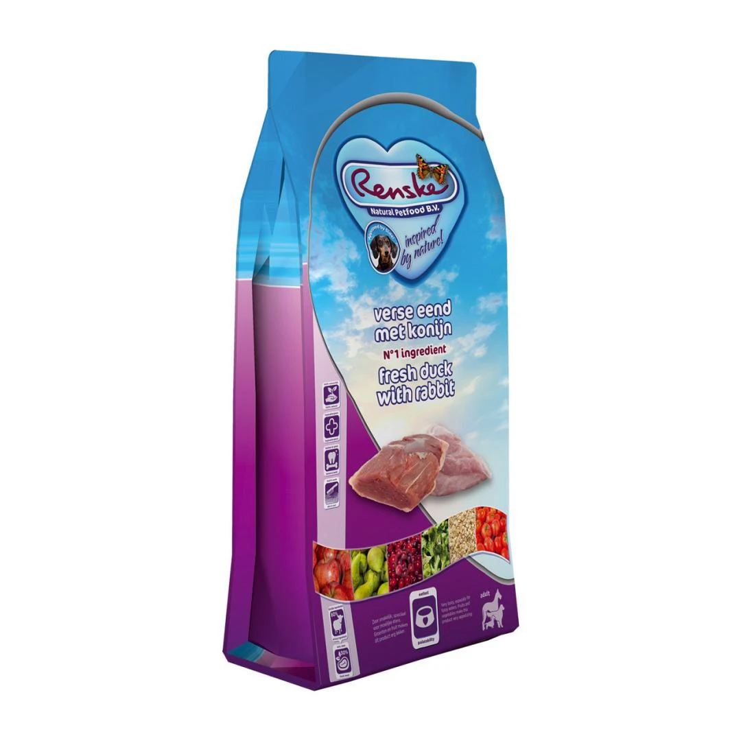 Renske Hondenvoer Super Premium Eend & Konijn 12 Kg